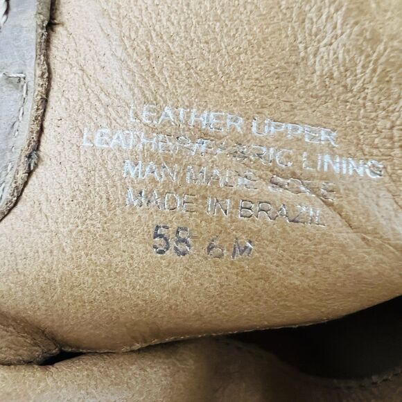 Nurture Brown Marbled Leather Pull on Country Western Cowgirl Boots Boho Size 6M - Picture 9 of 9